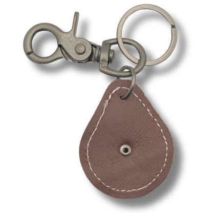 Evenchae Leather Keychain - Cross Medallion Concho - Gift Bag - Unisex 4.5 in L