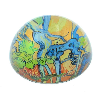 Value Arts Vincent Van Gogh Tree Roots Paperweight, Glass Dome, Gift Box, 3" Diameter