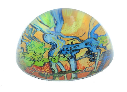 Value Arts Vincent Van Gogh Tree Roots Paperweight, Glass Dome, Gift Box, 3" Diameter