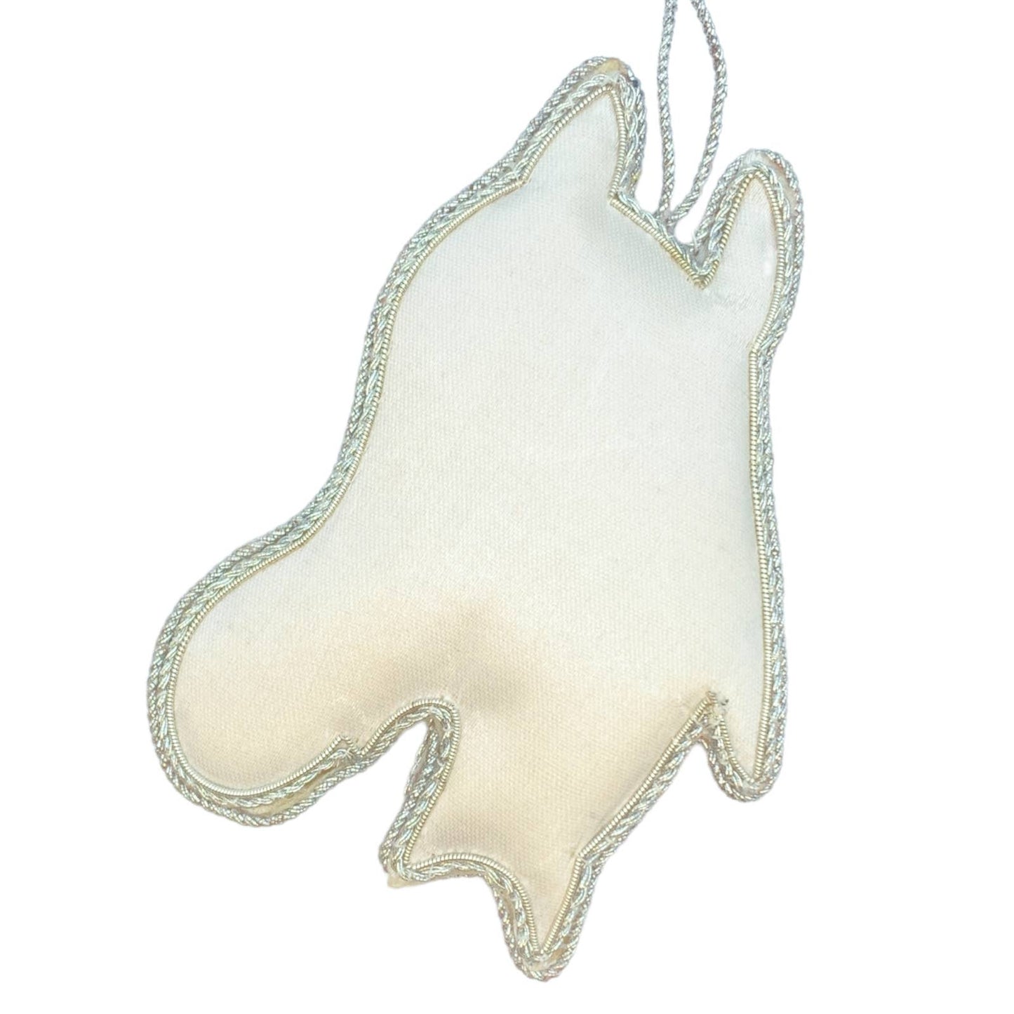 Zari Horse Head Christmas Ornament, Zardozi Embroidery, Gift Bag